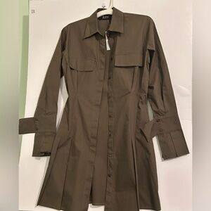 Women’s Shirt Dress Key Couture Small Long Sleeve